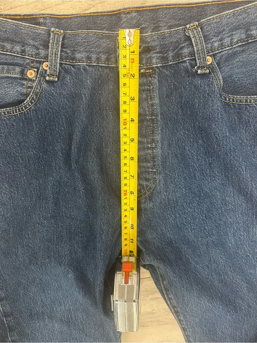 Levi's 501 Original Fit Dark Stonewash Jeans W36 L29 Blue Denim Classic Cut